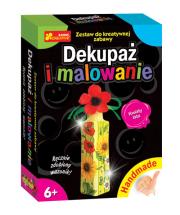 Opakowanie Handmade - Dekupaż i malowanie. Kwiaty lata