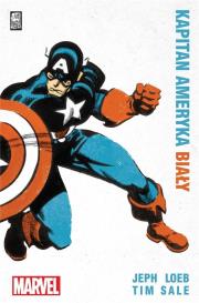 Kapitan Ameryka: Biały. Autor: Jeph Loeb, Tim Sale. Dadada.pl Okładka książki Kapitan Ameryka: Biały