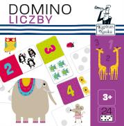 Kapitan Nauka. Domino obrazkowe Liczby. Autor: Opracowanie zbiorowe. Dadada.pl Okładka książki Kapitan Nauka. Domino obrazkowe Liczby