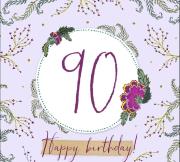 Opakowanie Karnet Swarovski kwadrat CL2290 Urodziny 90