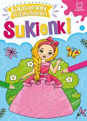 Okładka książki Kolorowanki przedszkolaka. Sukienki