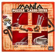 Opakowanie Łamigłowki metalowe 4 sztuki Puzzle-mania zestaw czerwony