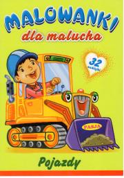 Okładka książki Malowanki dla malucha Pojazdy