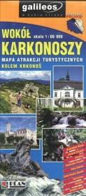 Okładka książki Mapa atrakcji turyst. - Wokół Karkonoszy 1:66 000