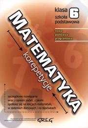 Okładka książki Matematyka korepetycje szkoła podstawowa klasa 6