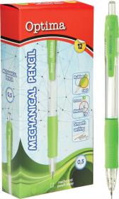 Opakowanie Mechaniczny Ołówek OPTIMA Zielony Op. 12szt.