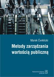 Okładka książki METODY ZARZĄDZANIA WARTOŚCIĄ PUBLICZNĄ