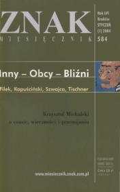 Okładka książki Miesięcznik ZNAK. Numer 584