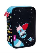 Piórnik 3 poz. z wyprawką SH Space czerwony MILAN. Wydawca: MILAN. Dadada.pl Opakowanie Piórnik 3 poz. z wyprawką SH Space czerwony MILAN