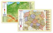 Okładka książki PODKŁADKA NA BIURKO POLSKA FIZYCZNO ADMINISTRACYJNA MAPA 1:1 800 000