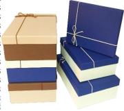 Opakowanie Pudełko Prostokąt beż rzemyk M ROZETTE