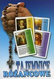Tajemnice Różańcowe - duże karty. Autor:   Praca zbiorowa. Dadada.pl Okładka książki Tajemnice Różańcowe - duże karty