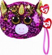 Opakowanie TY Fashion - cekinowa torba na nadgarstek Jednoroż