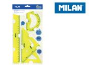 Opakowanie Zestaw linijek żółty 4 sztuki MILAN