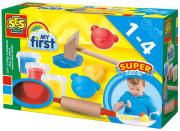 Opakowanie Zestaw pierwsza ciastolina - 3 kolory + narzędzia