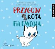 CD MP3 PRZYGODY KOTA FILEMONA. Autor: Marek Nejman, Sławomir Grabowski. Dadada.pl Okładka książki CD MP3 PRZYGODY KOTA FILEMONA