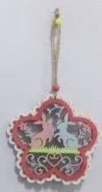 Opakowanie Dekoracja wisząca z dedykacją - Zajączki