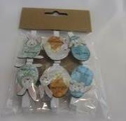 Opakowanie Dekoracje na klipsach z dedykacjami (6szt.) MIX