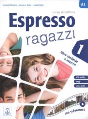 Espresso ragazzi 1 Libro studente e esercizi + DVD. Autor: Orlandino Euridice, Ziglio Luciana, Rizzo Giovanna. Dadada.pl Okładka książki Espresso ragazzi 1 Libro studente e esercizi + DVD