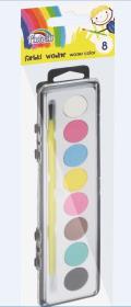 Opakowanie Farby wodne 8 kolorów FIORELLO
