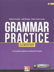 Grammar Practice Elementary A2 + e-zone. Autor: Jeff Stranks and Peter Lewis-Jones. Dadada.pl Okładka książki Grammar Practice Elementary A2 + e-zone