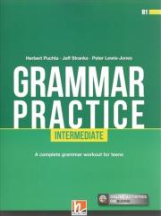 Grammar Practice Internediate B1 + e-zone. Autor: Jeff Stranks and Peter Lewis-Jones. Dadada.pl Okładka książki Grammar Practice Internediate B1 + e-zone