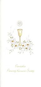 Opakowanie Karnet Komunia Kielich złoty MAK