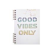 Opakowanie Kołonotes A5/80K w kratkę Good Vibes Only