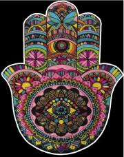 Opakowanie Kolorowanka Welwetowa 47x35 Dłoń Fatimy