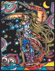 Opakowanie Kolorowanka Welwetowa 47x35 Elf Wojownik