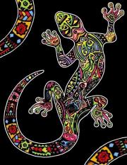 Opakowanie Kolorowanka Welwetowa 47x35 Gekon