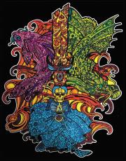 Opakowanie Kolorowanka Welwetowa 47x35 Karp i Smok