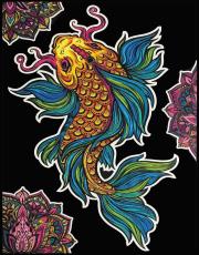 Opakowanie Kolorowanka Welwetowa 47x35 Karp Koi