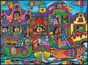 Opakowanie Kolorowanka Welwetowa 47x35 Łódki i Domki