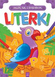 Okładka książki LITERKI UCZĘ SIĘ I KOLORUJĘ