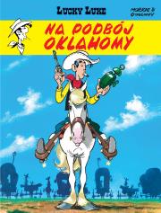 Lucky Luke T.14 Na podbój Oklahomy. Autor: René Goscinny. Dadada.pl Okładka książki Lucky Luke T.14 Na podbój Oklahomy