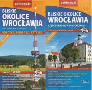 Okładka książki Mapa tur. - Bliskie ok. Wrocławia (komplet)
