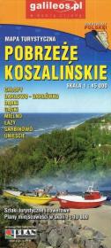 Mapa turystyczna - Pobrzeże Koszalińskie 1:45 000. Autor: Opracowanie zbiorowe. Dadada.pl Okładka książki Mapa turystyczna - Pobrzeże Koszalińskie 1:45 000