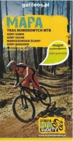 Mapa wodoodporna tras rowerowych - Strefa MTB. Autor: Opracowanie zbiorowe. Dadada.pl Okładka książki Mapa wodoodporna tras rowerowych - Strefa MTB