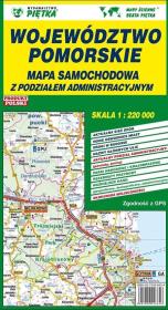 MAPA WOJ POMORSKIEGO - ADM-SAM 1:220 000. Autor: Wydawnictwo Piętka. Dadada.pl Okładka książki MAPA WOJ POMORSKIEGO - ADM-SAM 1:220 000