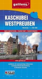 Okładka książki Mapa - Kaszuby, Prusy Zachodnie w. niemiecka