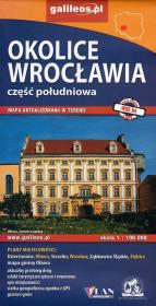 Mapa - Okolice Wrocławia cz. południowa 1:100 000. Autor: Opracowanie zbiorowe. Dadada.pl Okładka książki Mapa - Okolice Wrocławia cz. południowa 1:100 000