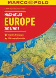 Maxi-Atlas Europa 2018/2019 1:750 000 MARCO POLO. Autor: Opracowanie zbiorowe. Dadada.pl Okładka książki Maxi-Atlas Europa 2018/2019 1:750 000 MARCO POLO