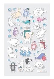 Mini naklejki Itsy bitsy Arktyka. Wydawca: Kolorowe Baloniki. Dadada.pl Opakowanie Mini naklejki Itsy bitsy Arktyka