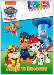Okładka książki MISJA W KOLORZE PSI PATROL DODAJ KOLORÓW