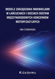 Okładka książki Modele zarządzania innowacjami w łańcuchach..