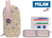 Multipiórnik MILAN owalny z 4 piórnikami BERRYWOOD róż. Wydawca: MILAN. Dadada.pl Opakowanie Multipiórnik MILAN owalny z 4 piórnikami BERRYWOOD róż