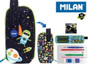 Multipiórnik MILAN owalny z 4 piórnikami SH czarny miś. Wydawca: MILAN. Dadada.pl Opakowanie Multipiórnik MILAN owalny z 4 piórnikami SH czarny miś