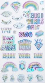 Opakowanie Naklejki transparentne Good vibes only