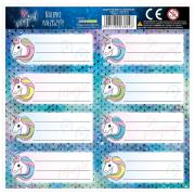 Nalepki na zeszyt jednorożec (50szt) DERFORM. Wydawca: Derform. Dadada.pl Opakowanie Nalepki na zeszyt jednorożec (50szt) DERFORM